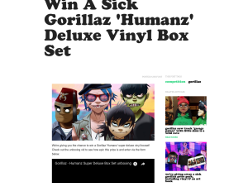 Win a Gorillaz 'Humanz' Super Deluxe Vinyl Boxset