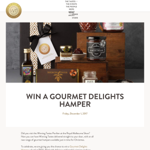 Win a Gourmet Delights Hamper