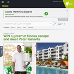 Win a gourmet Noosa escape & meet Peter Kuruvita!