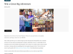 Win a great big adventure valued at over $4,000!