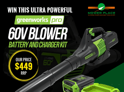 Win a Greenworks 60V Blower
