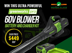 Win a Greenworks Pro 60v Blower