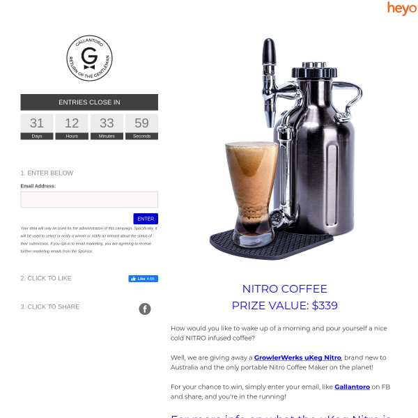 Win a GrowlerWerks uKeg Nitro Portable Coffee Maker