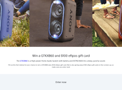 Win a GTKXB60 and $100 eftpos gift card