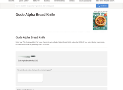 Win a Gude Alpha Bread Knife