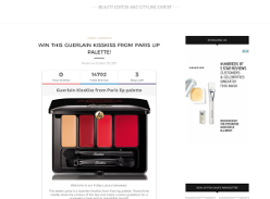 Win a Guerlain KissKiss from Paris lip palette