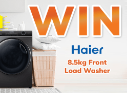 Win a Haier 8.5kg Front Load Washer