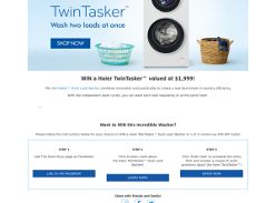 Win a Haier TwinTasker Washer