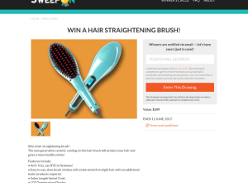 Win a Hair Straightening Brush