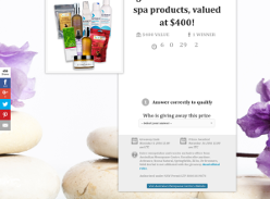 Win a hamper of gourmet treats & spa products, valued at $400!