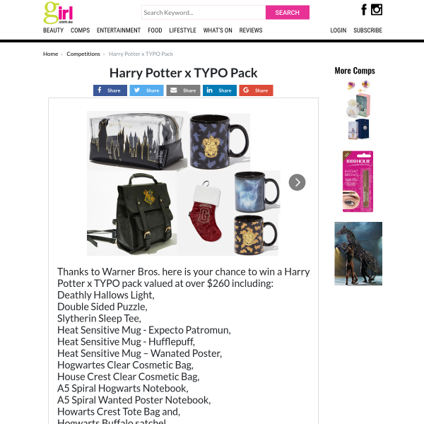Win a Harry Potter Merchandise Pack