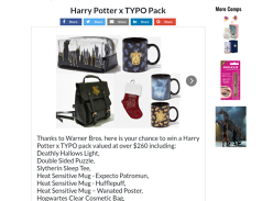 Win a Harry Potter Merchandise Pack