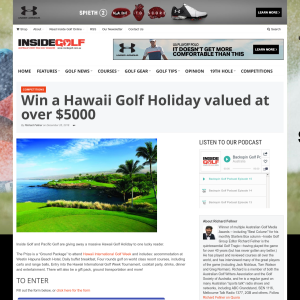 Win a Hawaii Golf Holiday