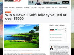 Win a Hawaii Golf Holiday