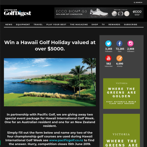 Win a Hawaii Holiday for 2