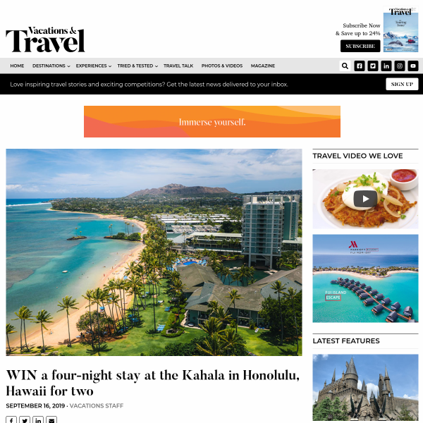 Win a Hawaii Holiday for 4