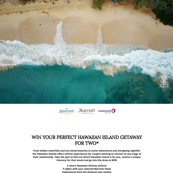 Win a Hawaii Island Escape for 2