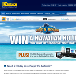 Win a Hawaiin holiday for 2 or 1 of 32GB Tablets with Accessories!