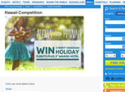 Win a Hawaiin Holiday including flights & accommodation!