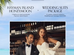 Win a Hayman Island Honeymoon & Wedding Suits Package