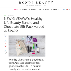 Win a Healthy Life Beauty Bundle and Chocolate Gift Pack
