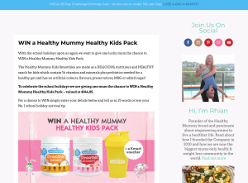 Win a Healthy Mummy Healthy Kids Pack