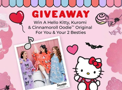 Win a Hello Kitty, Kuromi, and Cinnamoroll Oodie Original