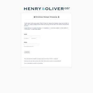 Win a Henry & Oliver Co. hamper
