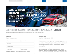 Win a high octane ride in Tim Slade's V8 Supercar!