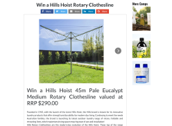 Win a Hills Hoist 45m Medium Rotary Clothesline