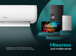 Win a Hisense TV, Soundbar & Fridge