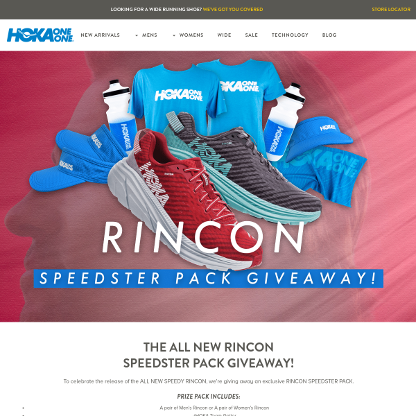 Win a Hoka Rincon Speedster Running Pack
