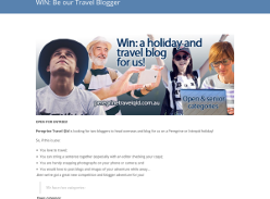 Win a holiday and travel blog for us!