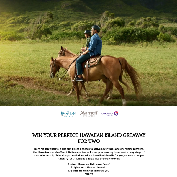 Win a Holiday in Hawaii for 2