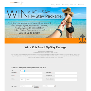 Win a Holiday in Koh Samui for 2