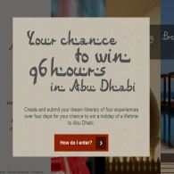 Win a holiday of a lifetime to Abu Dhabi!