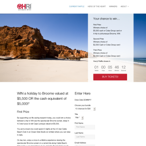 Win a holiday to Broome or $5,000 cash