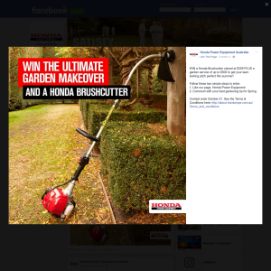 Win a Honda Brushcutter + a $500 garden service! - Honda Power Equipment Australia