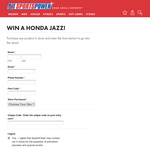 Win a Honda Jazz!
