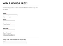 Win a Honda Jazz!