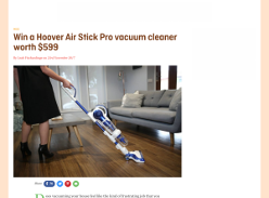 Win a Hoover Air Stick Pro Vacuum