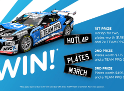 Win a Hotlap for 2, Plus Plates & Merchandise