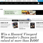 Win a Howard Vineyard 'Winemaker's Dozen' pack valued at more than $400!