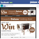 Win a Howards Deluxe Folding Airer valued at $289!