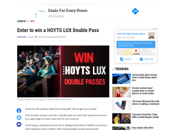 Win a HOYTS LUX Double Pass!