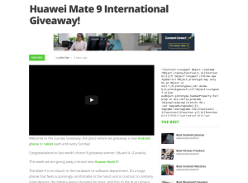 Win a Huawei Mate 9 smartphone!