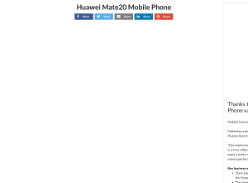 Win a Huawei Mate20 Mobile Phone