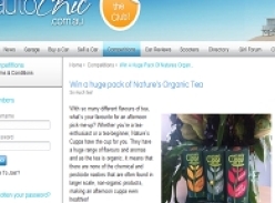 Win a huge pack of Nature's Organic Tea