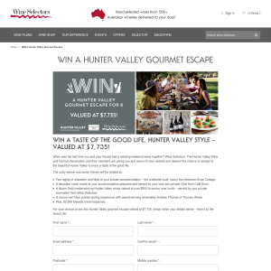 Win a Hunter Valley Gourmet Escape