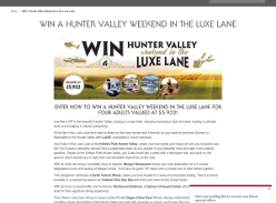 Win a Hunter Valley Weekend for 4